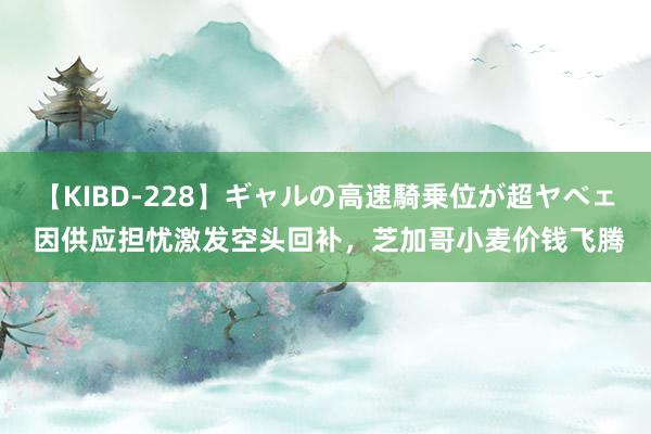 【KIBD-228】ギャルの高速騎乗位が超ヤベェ 因供应担忧激发空头回补，芝加哥小麦价钱飞腾