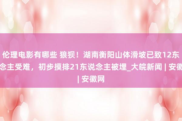 伦理电影有哪些 狼狈！湖南衡阳山体滑坡已致12东说念主受难，初步摸排21东说念主被埋_大皖新闻 | 安徽网