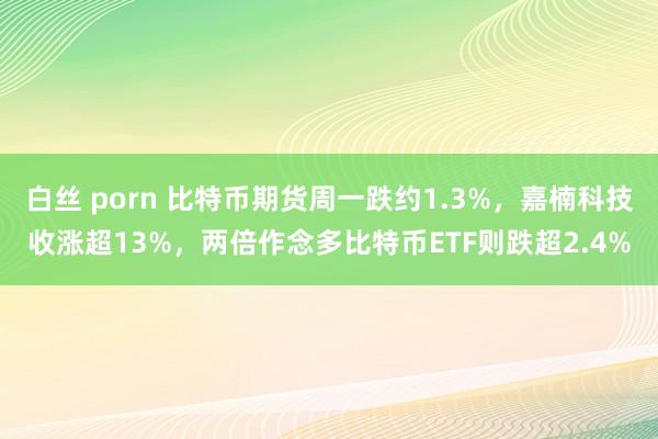 白丝 porn 比特币期货周一跌约1.3%，嘉楠科技收涨超13%，两倍作念多比特币ETF则跌超2.4%