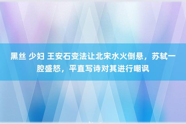 黑丝 少妇 王安石变法让北宋水火倒悬，苏轼一腔盛怒，平直写诗对其进行嘲讽