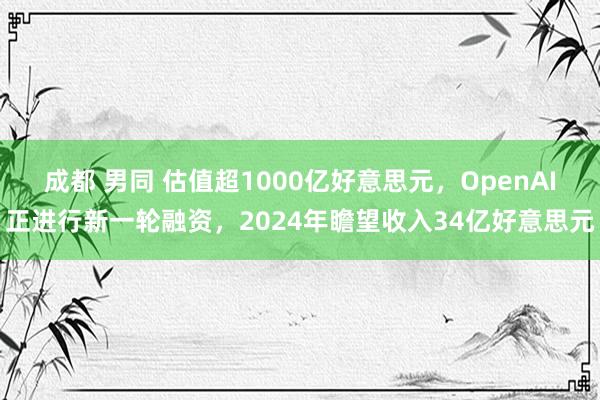 成都 男同 估值超1000亿好意思元，OpenAI正进行新一轮融资，2024年瞻望收入34亿好意思元